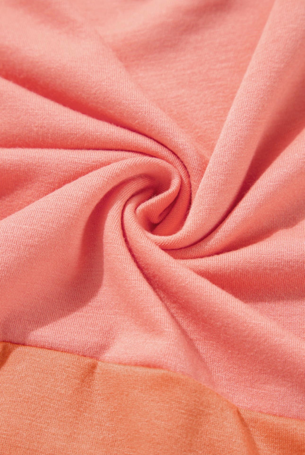 Grape fruit orange color contrast oversized side split top