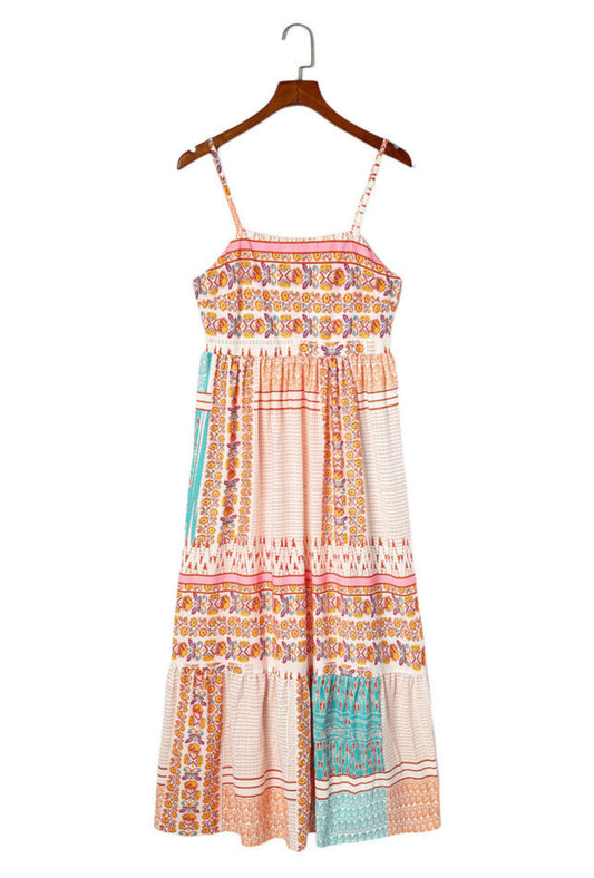 Boho patchwork Maxi Dress