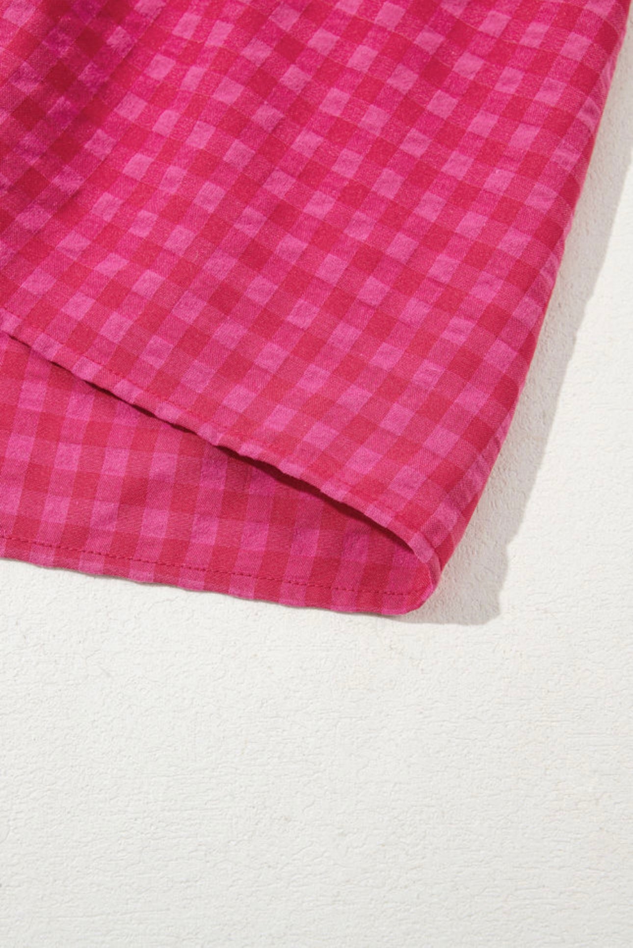 Rose ginham bubble maxi dress