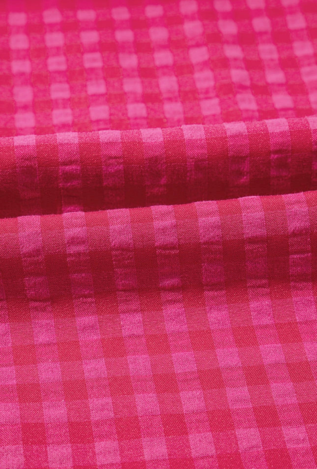 Rose ginham bubble maxi dress